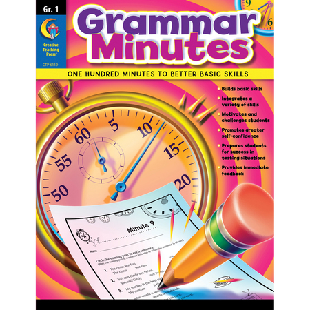 CREATIVE TEACHING PRESS Grammar Minutes Workbook, Grade 1 6119